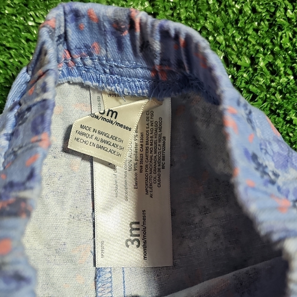 Floral Blue Kids Bottoms - Picture 2 of 5